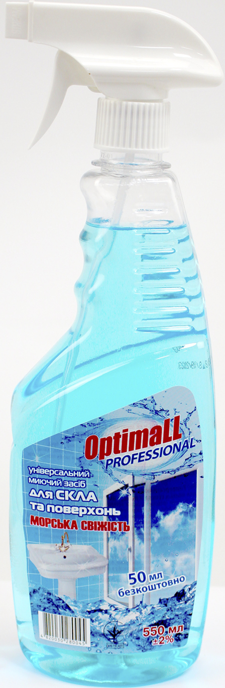 Засіб для миття скла Optimall Морська свіжість 550мл